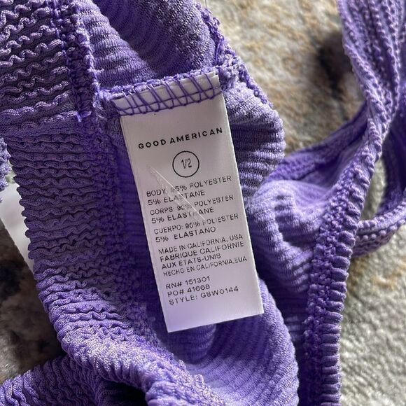 NWT GOOD AMERICAN Always Fits Scoop Swim Top - Picture 5 of 8